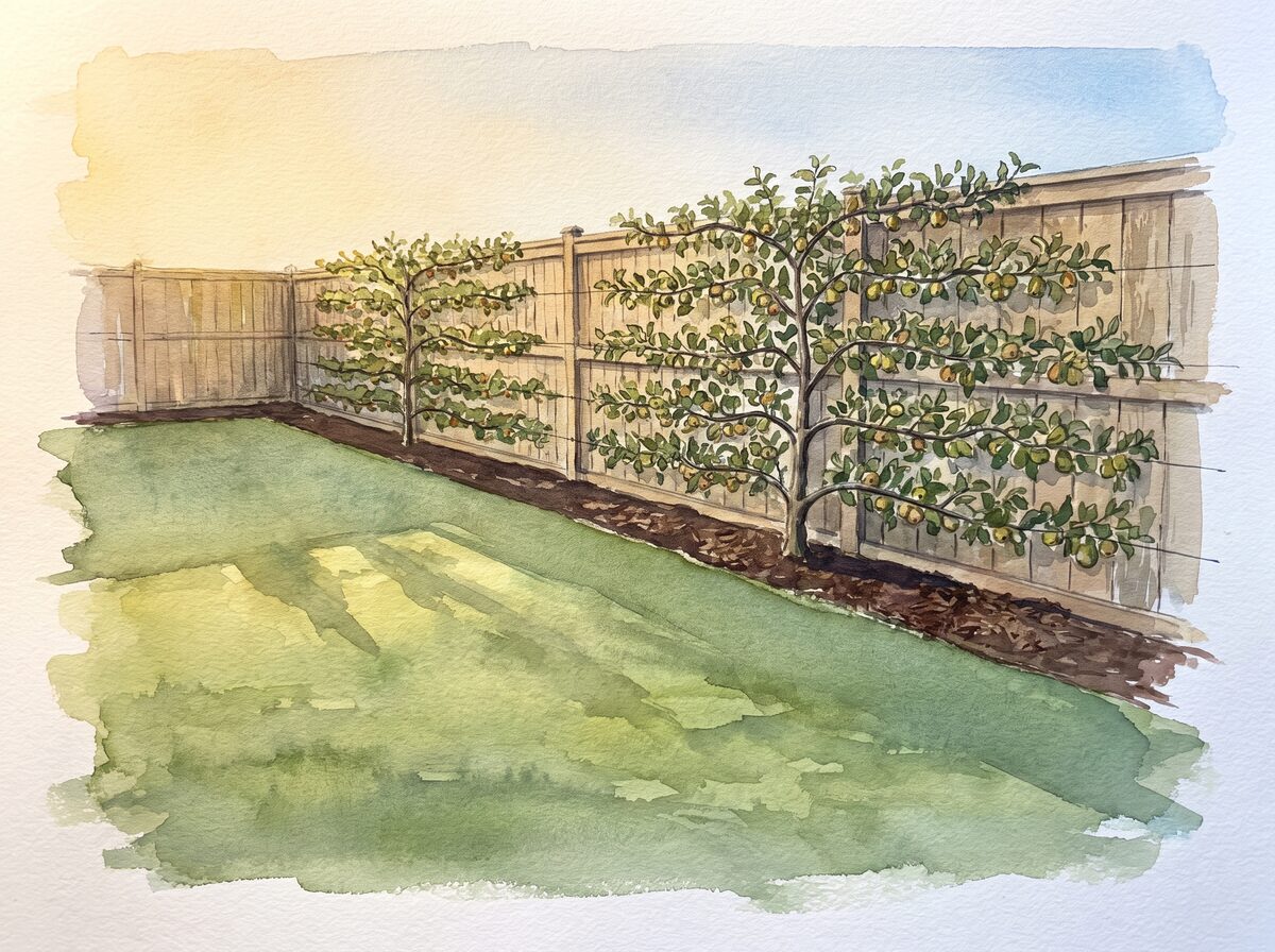 The espalier fence food forest