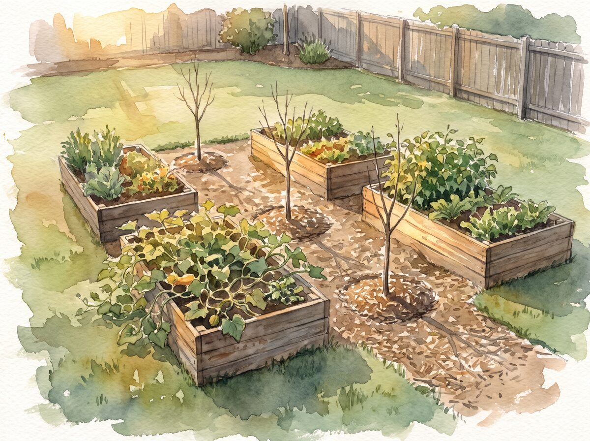 The annual scaffold food forest