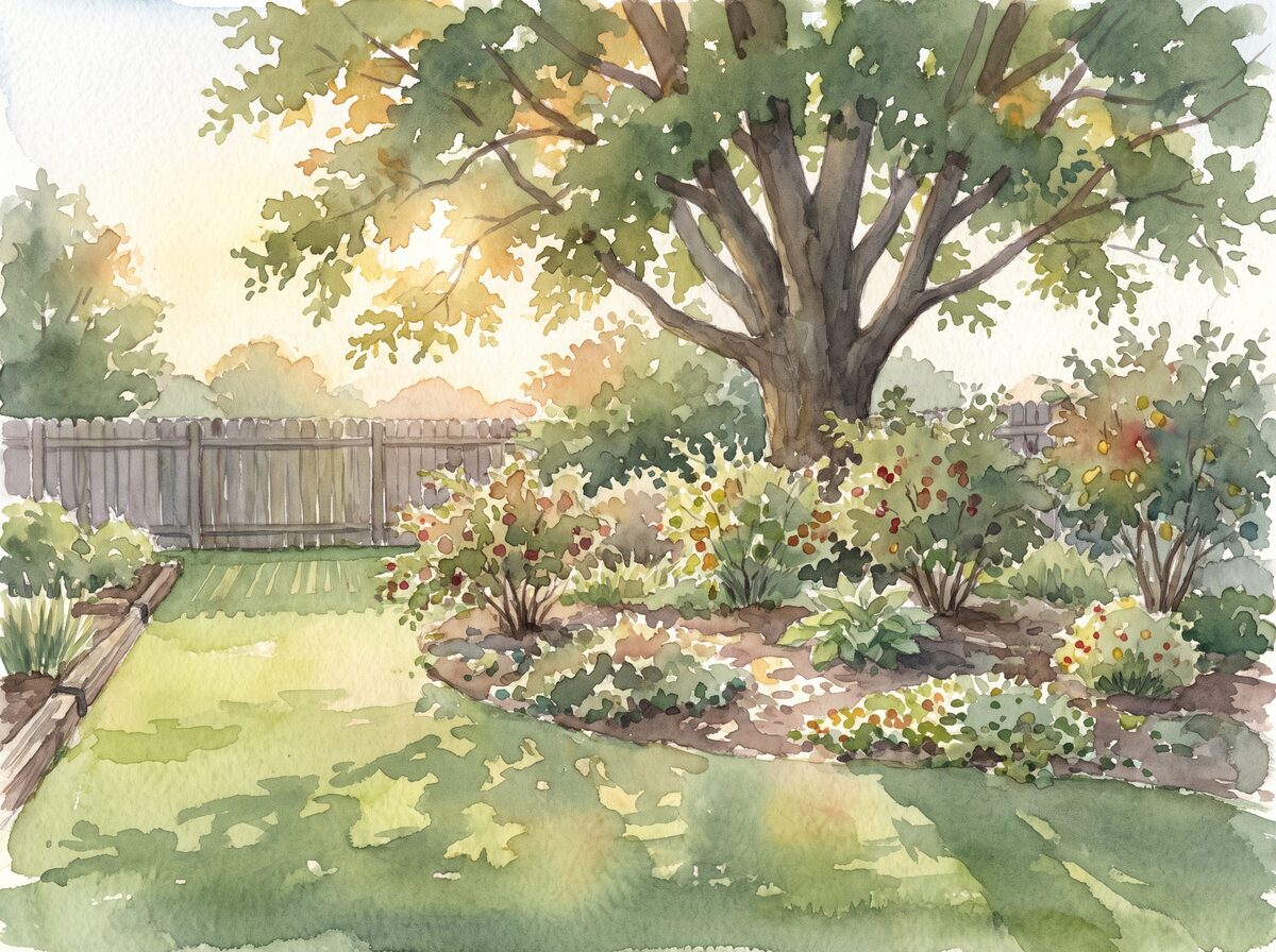 Under the tree you have food forest