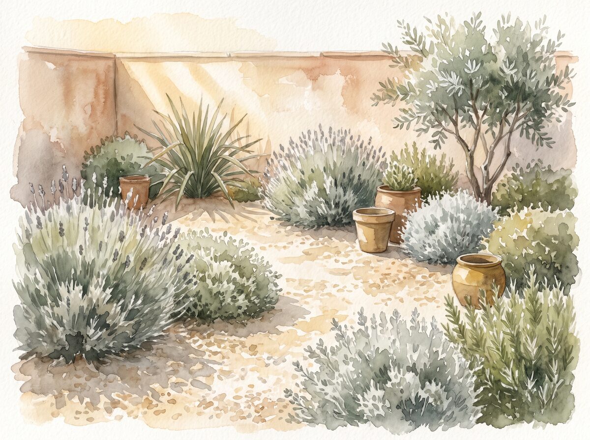 The Mediterranean gravel garden garden