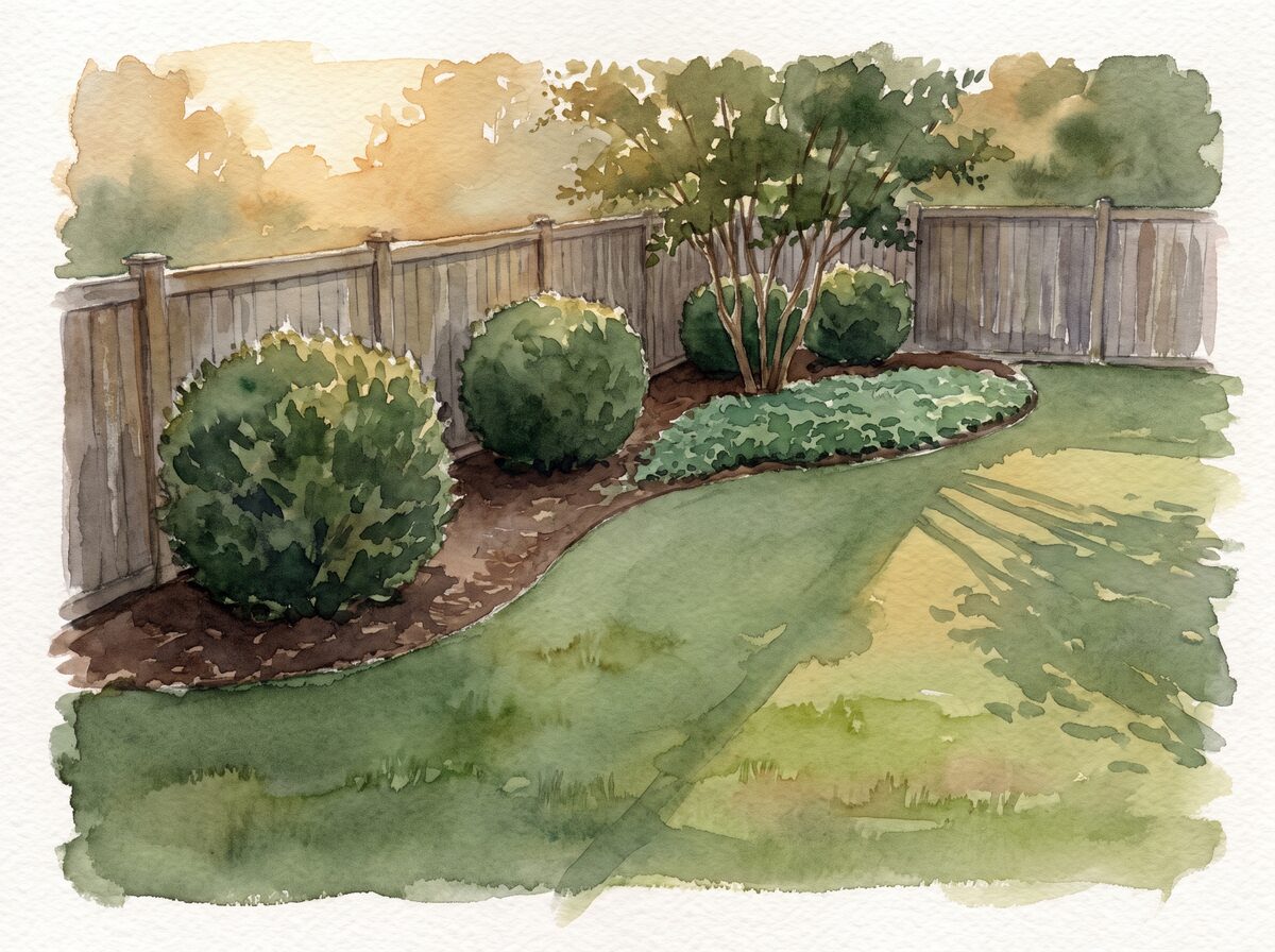 The quiet green garden garden