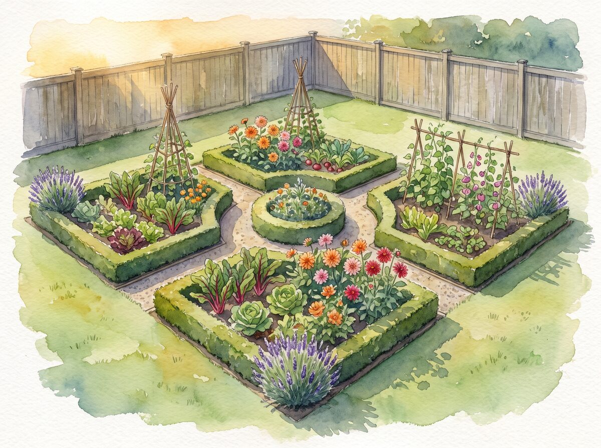 The potager garden