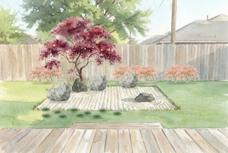 Stones and gravel, painted at year twenty