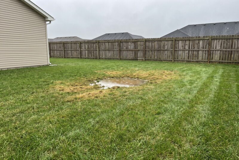The same yard before, a real photo