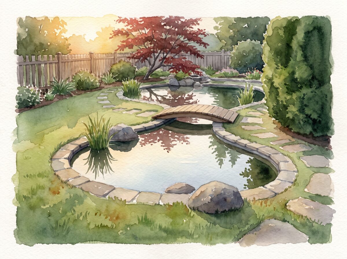The strolling pond japanese garden