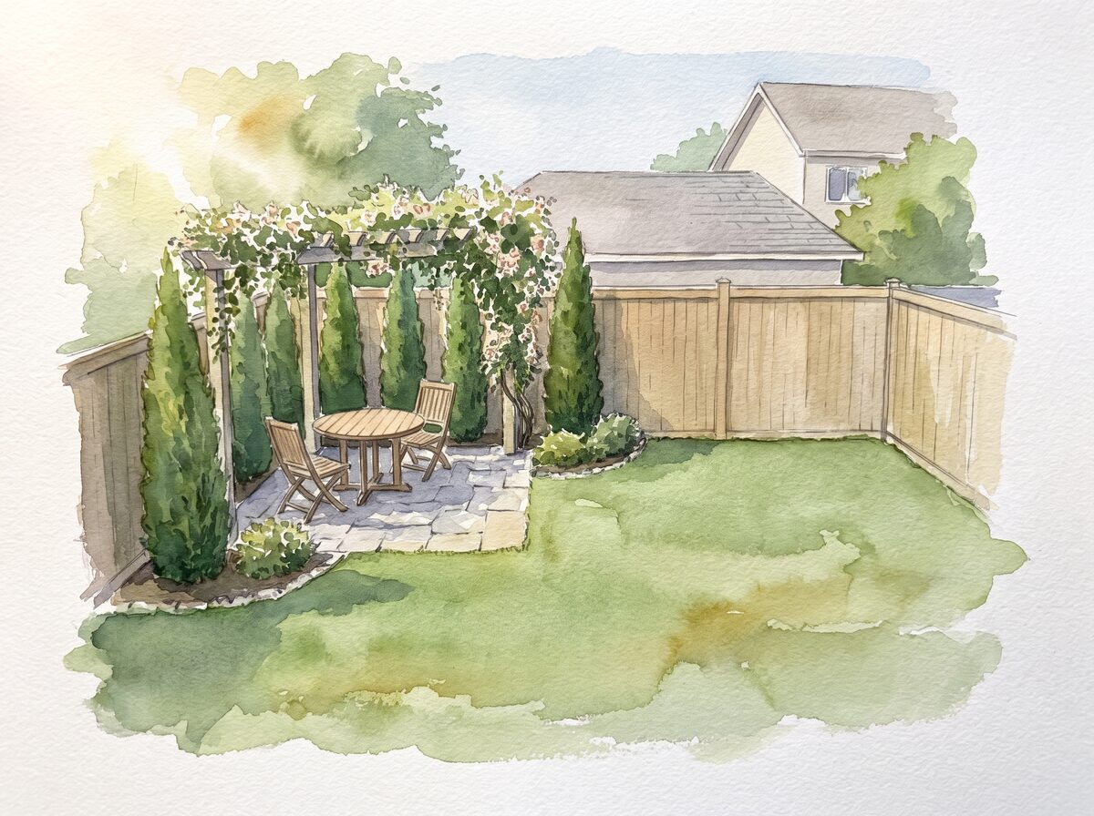 The courtyard wrap backyard privacy screen