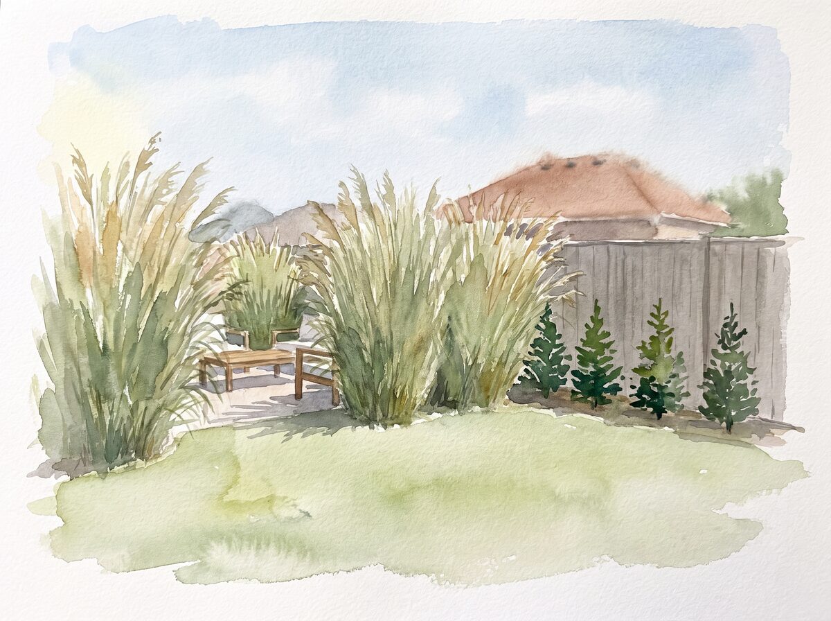 The instant curtain backyard privacy screen