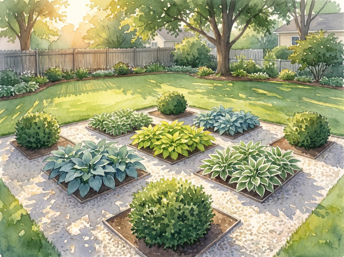 The shade parterre shade garden