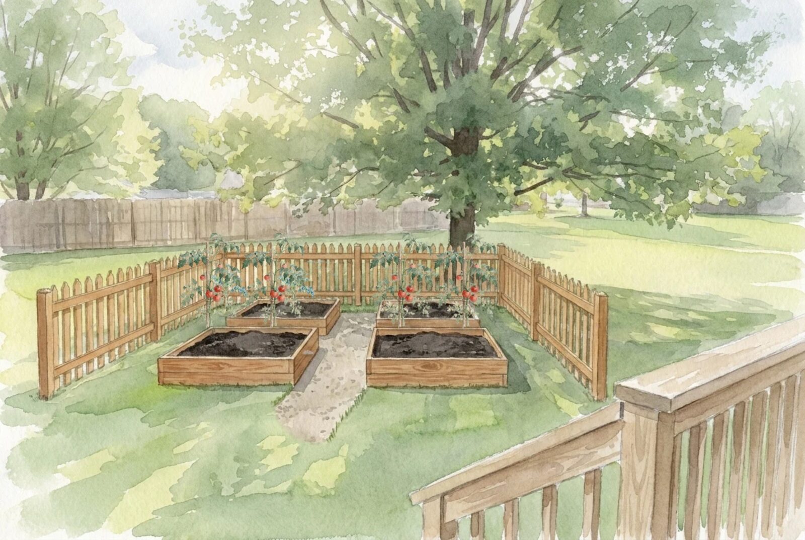vegetable garden at year 2